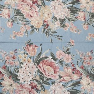 Vintage Original Bloomcraft Screen Print fabric 1.5yds mid-century floral